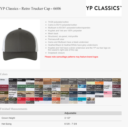 Yupoong YP Classics Retro trucker hat - Personalized