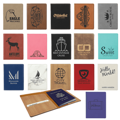 Personalized Travel Accessories Set – Passport Cover & Luggage Tag