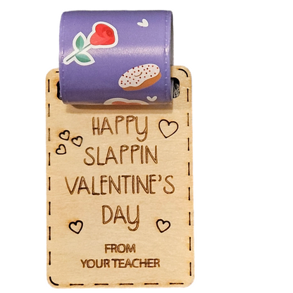 Valentine's day cards - slap bracelets