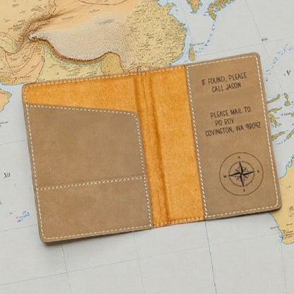 Personalized Travel Accessories Set – Passport Cover & Luggage Tag